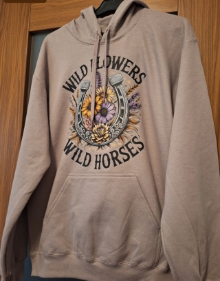 Bluza z nadrukiem Wild Flowers Wild Horses - Dostępna od ręki - Rozmiar M
