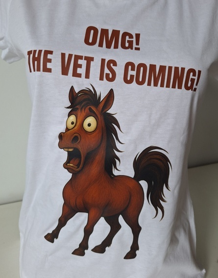 Koszulka OMG! The vet is coming! Nadanie 48h!