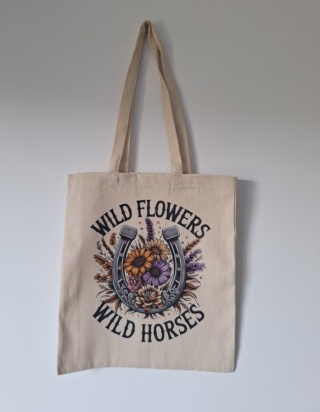 Torba bawełniana Wild Flowers Wild Horses - Nadanie 24h